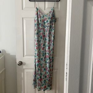 SIDE RUCHING PRINTED DRESS